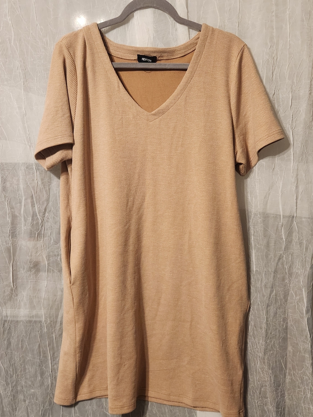 Heyson Ribbed T Shirt Dress
